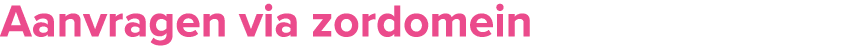 Aanvragen via zordomein