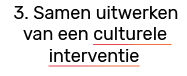 3. Samen uitwerken van een culturele interventie