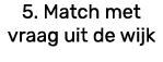 5. Match met vraag uit de wijk